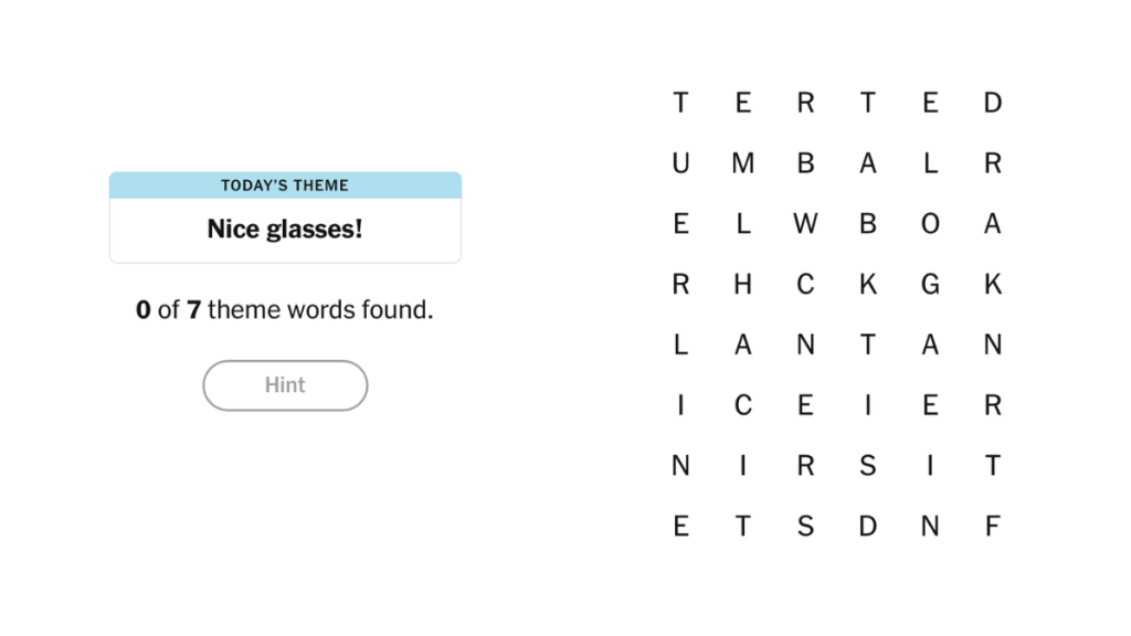 NYT Strands: (Nice glasses!) Hints and Answers for Today (March 7, 2026)