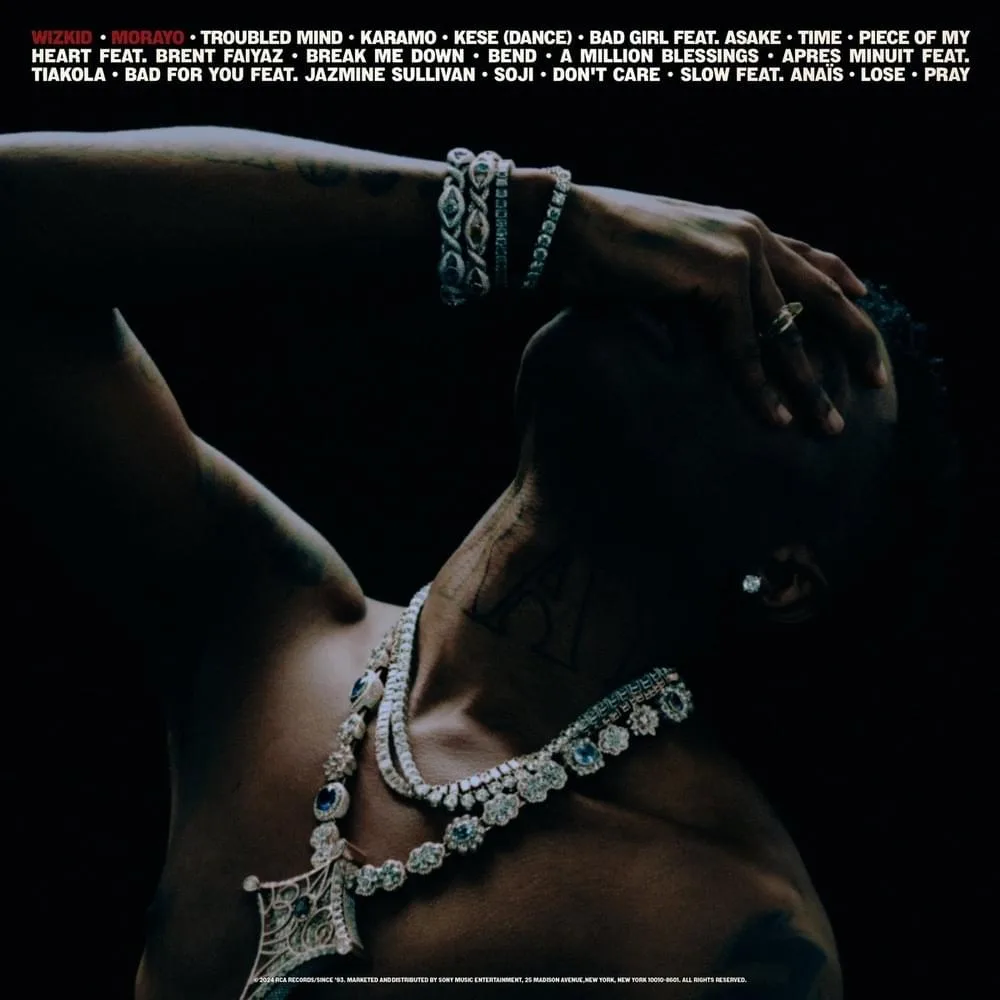 Wizkid Spotlights Track 6, Piece of My Heart, from Upcoming Album MORAYO