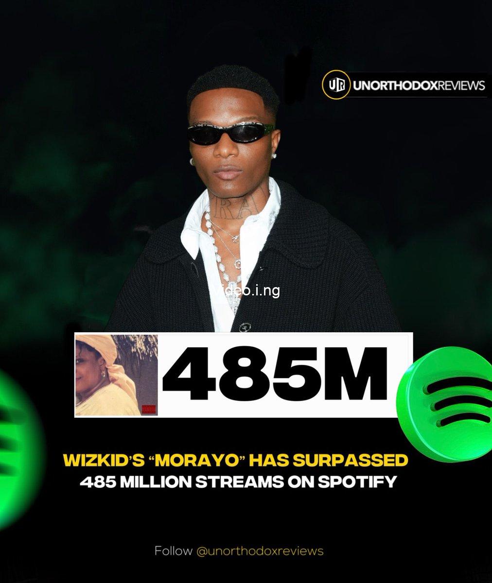 Wizkid’s Morayo Surpasses 481 Million Spotify Streams